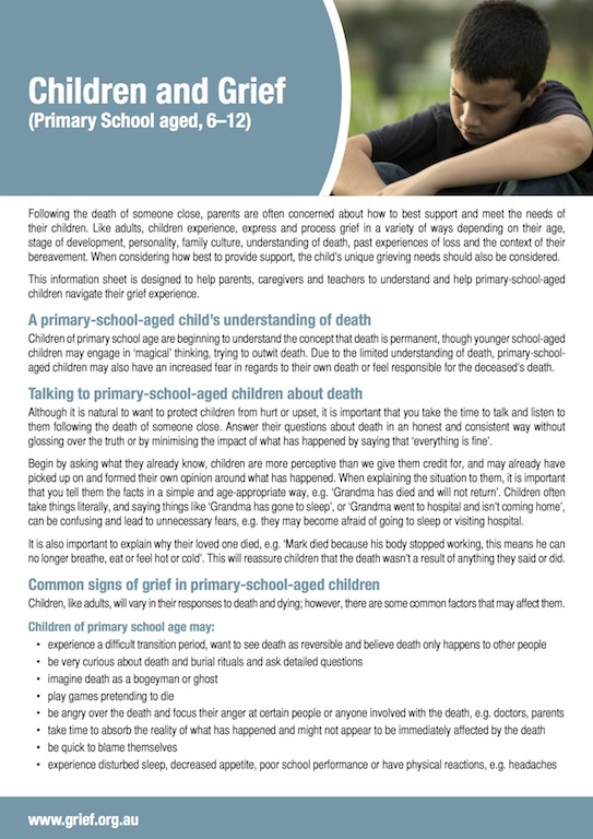 Grief Information Sheets